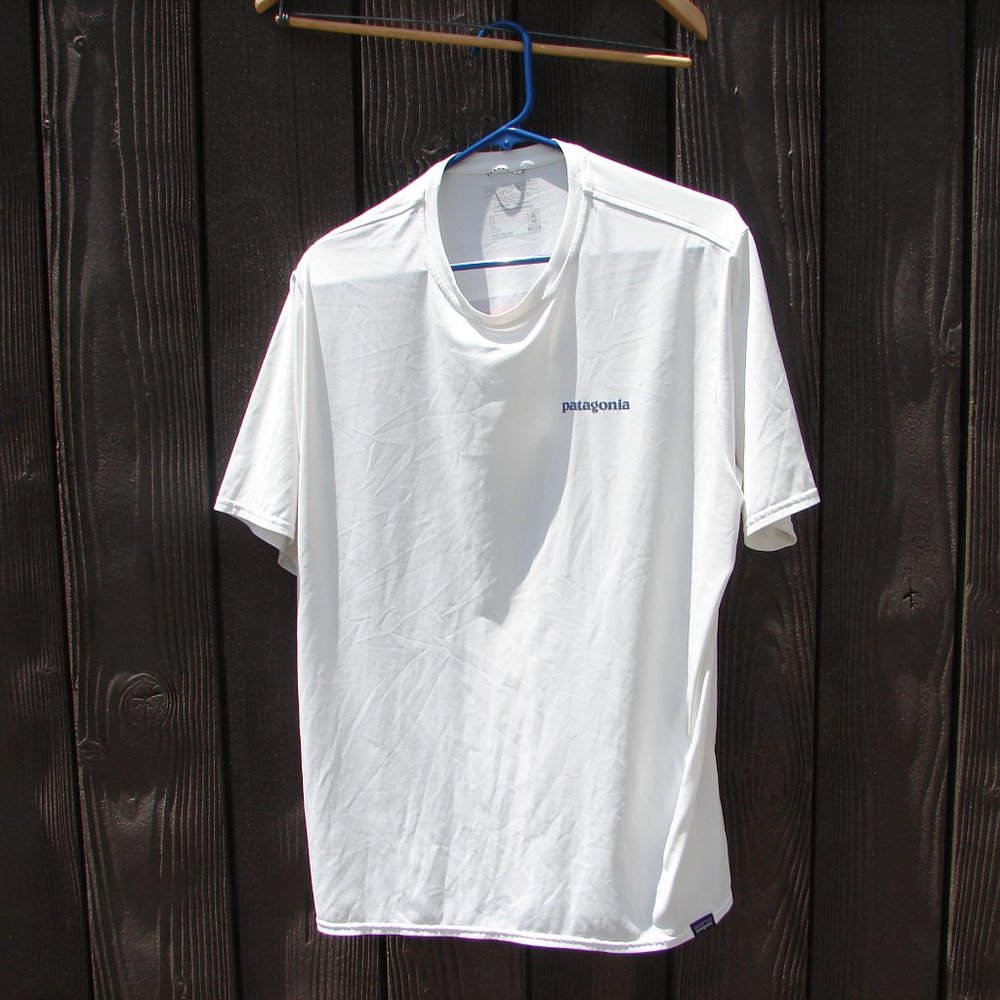 Patagonia Capilene Cool Daily White Short Sleeve T-shirt Size Large